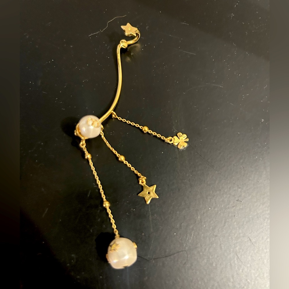 Dior Gold and Pearl Earrings